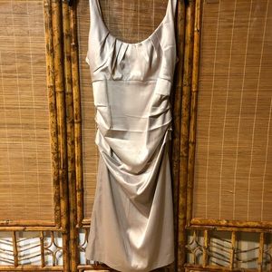 Suzi Chin Champagne Fitted Dress